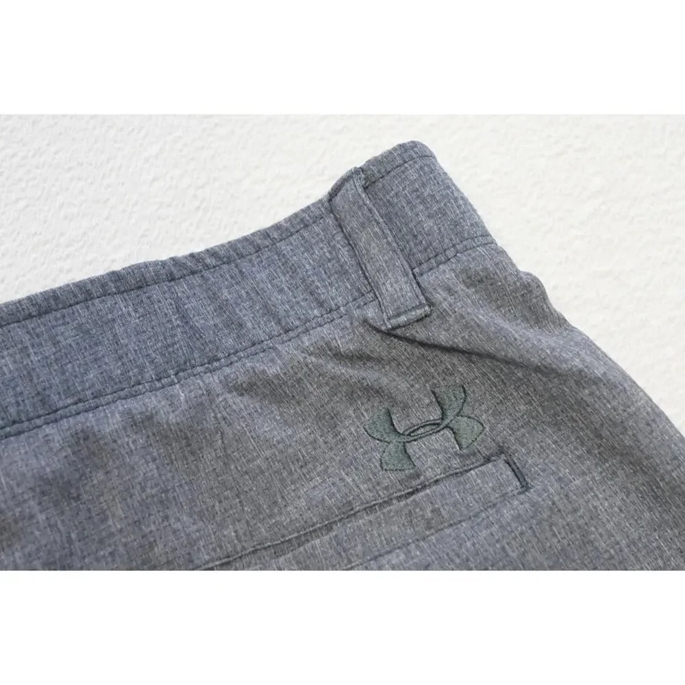 Under Armour Golf Shorts HeatGear Loose Gray‎ Flat Athletic Stretch Mens Sz 32